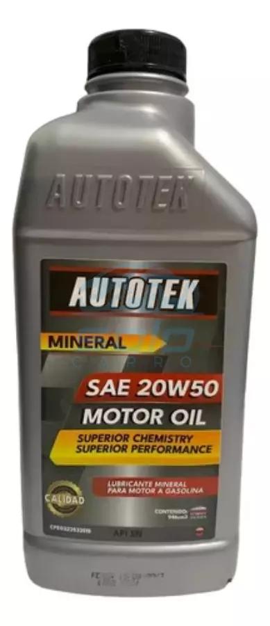 Aceite De Motor Mineral Semisintético 20W-50 (0.946 litros)-aceite-de-motor-mineral-20w-50-toyota-corolla-sapito-1999-2000-1-autotek